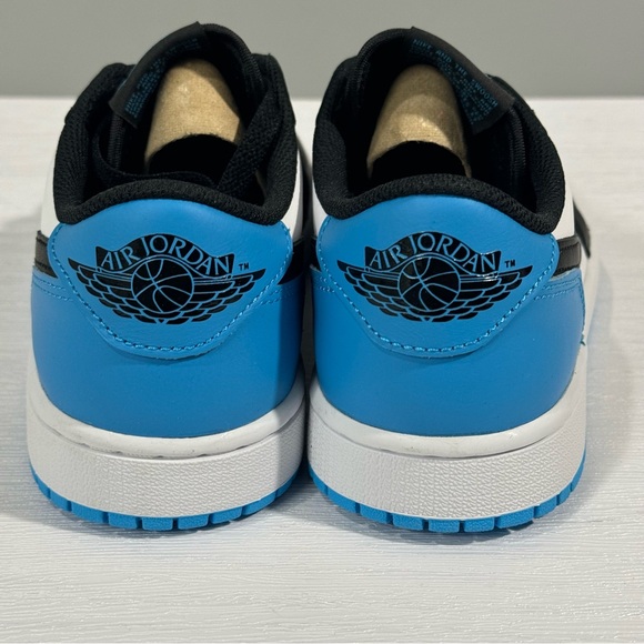 The Jordan 1 Retro Low OG Black Dark Powder Blue (Women's) 8.5W/7M BRAND NEW!! - Picture 7 of 9